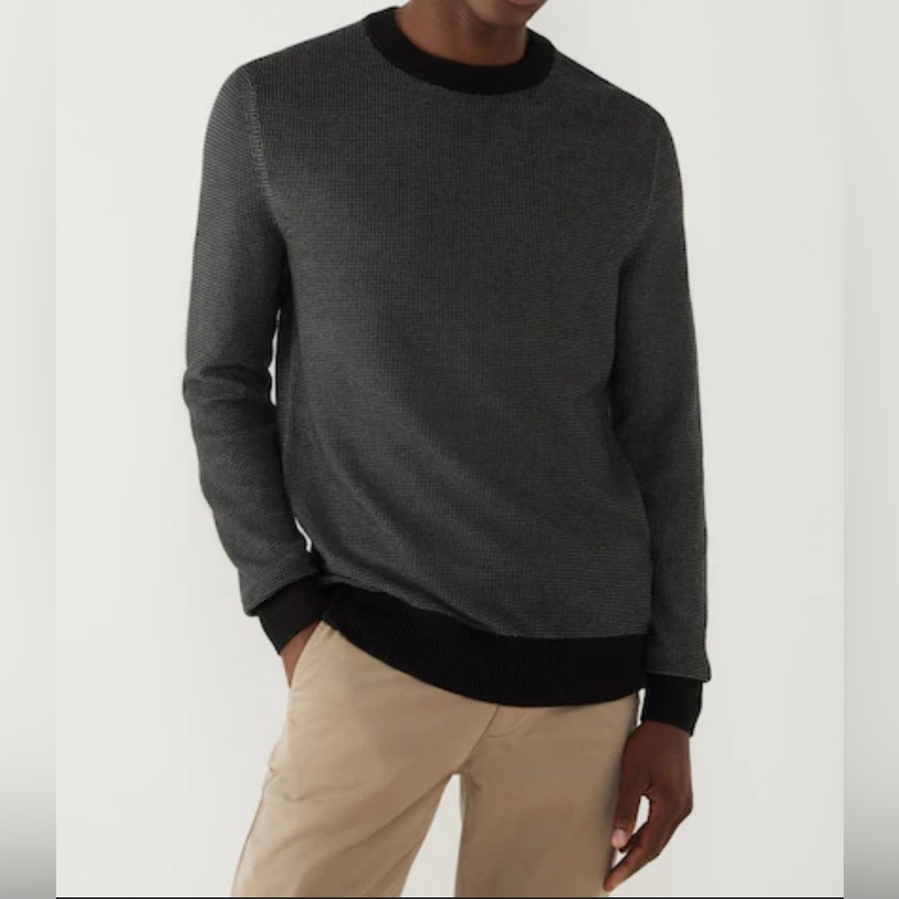 Ralph Lauren Charcoal Knit Sweater Pima cotton xlarge